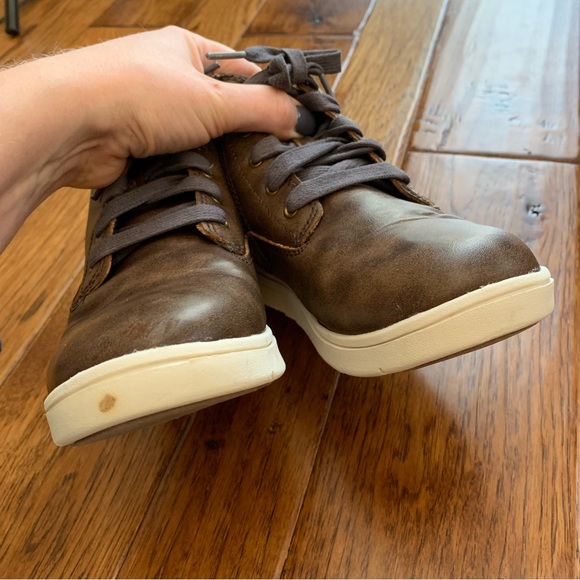 Cat & Jack | Chocolate Brown high top sneakers| Sz 2 - Picture 13 of 13